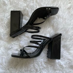 Black Block Heels